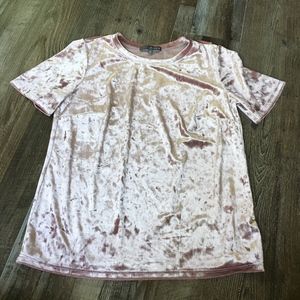 Pink Velvet T-shirt Francesa's Size XS brand new